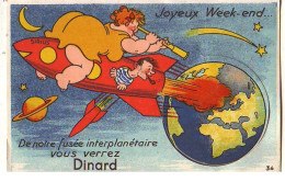 Carte Système - Joyeux Week-end ... De Notre Fusée Interplanétaire Vous Verrez DINARD - Dinard