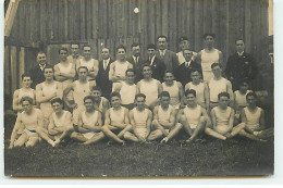Carte Photo - Championnat Du S.C.A. - 31 Août 1927 - Groupe D'hommes En Tenue De Sport - Other & Unclassified