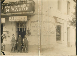 Carte Photo - CASABLANCA - Boulevard De Lorraine - Devanture Sellerie M. Baude (format 31 X 13 Cm) - Casablanca