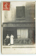 Carte Photo - Café Maison Picot - Femmes Sur Le Pas De Porte - Cafes