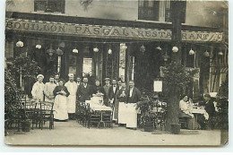 Carte Photo - PARIS - Restaurant Bouillon Pascal - Groupe De Personnel - Cafés, Hôtels, Restaurants