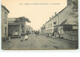 BRION-SUR-THOUET - La Grande Rue - Sonstige & Ohne Zuordnung