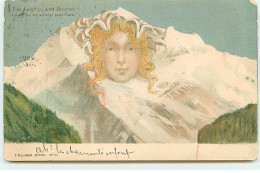 Fantaisie - F. Killinger - Zürich N°111 - La Jungfrau Ou La Vierge Sans Rivales - Montagnes Humanisées - Surréalisme - Sonstige & Ohne Zuordnung