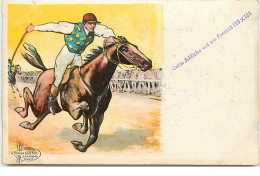 Cavalier - Reproduction De Notre Affiche De Courses - Modèle Cheval Au Galop - A. Poméon Et Fils - Paardensport