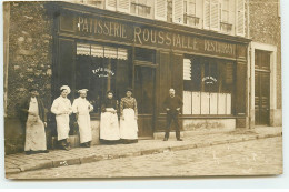 Carte Photo - MONTLHERY - Rue De La Chapelle - Pâtisserie Roussialle - Montlhery