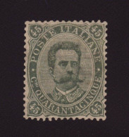 Regno D'Italia 1889 - 45 Centesimi. Umberto I, Splendido Verde Oliva E Perfettamente - Mint/hinged