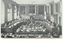 A Sitting Of The GUERNSEY States (Parliament) - F.W. Guerin Photo - Guernsey