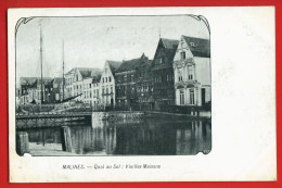 935 - BELGIQUE - MALINES - Quai Au Sel - Vieilles Maisons  - DOS NON DIVISE - Mechelen
