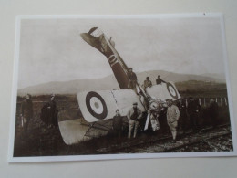 D203268    Aviation - Avions - Avion - Crashed Military Aircraft  -Postcard Sized  Modern Printed Photo  15 X10 - 1914-1918: 1st War