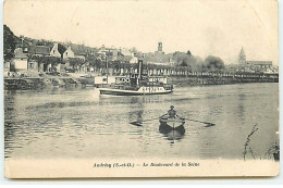 ANDRESY - Le Boulevard De La Seine - Homme Dans Une Barque, Guêpe N°40 EGTR - Andresy
