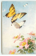 Illustrateur - C. Klein - Papillons Volant Au-dessus De Fleurs - Klein, Catharina