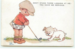 Golf - Mabel Lucie Attwell - Don't Stand There Looking At Me You Make Me Nervous - Golf