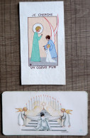 2 Images Pieuses (première Communion Et Communion Privé 1940) - Santini