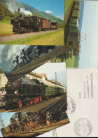 50 Covers & Cards With Trains As A Theme, Either Stamps Or Postmarks. Postal Weight 0,255 Kg. Please Read Sales Conditio - Eisenbahnen