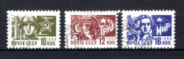 RUSLAND Yt. 3165/3167° Gestempeld 1966-1969 - Gebruikt