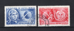 ROEMENIE Yt. PA175/176° Gestempeld Luchtpost 1963 - Usado