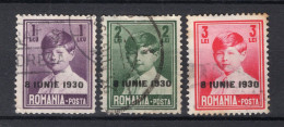 ROEMENIE Yt. 383/385° Gestempeld 1930 - Used Stamps