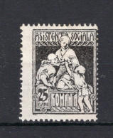 ROEMENIE Mi. Z10 (*) Zonder Gom Asistenta Sociala 1921 - Unused Stamps