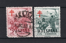 SPANJE Yt. 824/825° Gestempeld 1951 - Usados