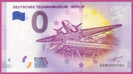 0-Euro XEMV 04 2020 DEUTSCHES TECHNIKMUSEUM - BERLIN - TRANSPORTFLUGZEUG - Prove Private