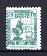 SPANJE Revenues  Special For Medicines 1939  - Fiscale Zegels