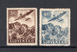 SLOWAKIJE Yt. PA5/6 MH Luchtpost 1940 - Unused Stamps