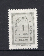 TURKIJE Yt. S82 MH Dienstzegel 1963 - Francobolli Di Servizio