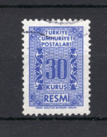 TURKIJE Yt. S79° Gestempeld Dienstzegel 1962 - Dienstmarken