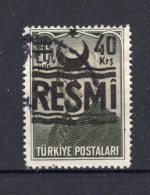 TURKIJE Yt. S34° Gestempeld Dienstzegel 1955 - Sellos De Servicio