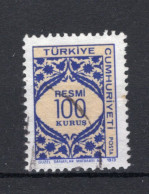 TURKIJE Yt. S129° Gestempeld Dienstzegel 1973 - Francobolli Di Servizio