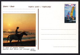 TURKIJE Briefkaart Tourisme - Horserider 1999 - Entiers Postaux