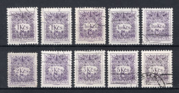 TSJECHOSLOVAKIJE Yt. T97/101° Gestempeld Portzegel 1963 - Postage Due