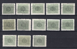 TSJECHOSLOVAKIJE Yt. T79/84° Gestempeld Portzegel 1954 - Timbres-taxe