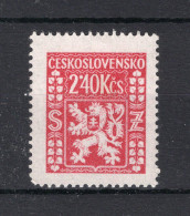 TSJECHOSLOVAKIJE Yt. S12 (*) Zonder Gom Dienstzegel 1947 - Sellos De Servicio