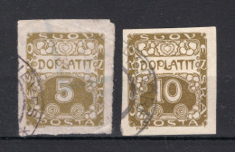 TSJECHOSLOVAKIJE Yt. T1/2° Gestempeld Portzegel 1919-1922 - Strafport