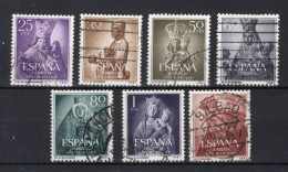 SPANJE Yt. 845/851° Gestempeld 1954 - Used Stamps