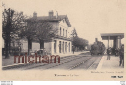 C P A 77  Tournan La Gare  Train - Tournan En Brie