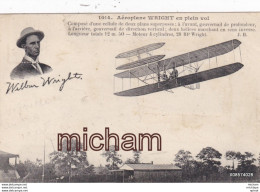 CPA   THEME Aviation   Aeroplane Wright    En Vol VIGNETTE   Tres Bon Etat - ....-1914: Précurseurs