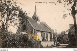 C P A  60  - JANVILLE -  L'église - Andere & Zonder Classificatie