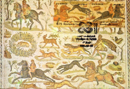 2024-carte Maximum -Mosaïques De Tunisie (scéne De Chasse) //Maximum Card-Mosaics From Tunisia (hunting Scene) - Archaeology