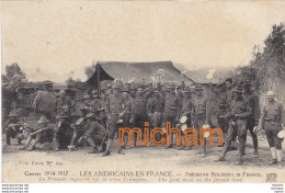 CPA  14-18 - Les  Americains  En France   Premier Repas - 1914-18