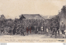 CPA Les Americains En France  Premier Déjeuner    Tres Bon Etat - Guerre 1914-18