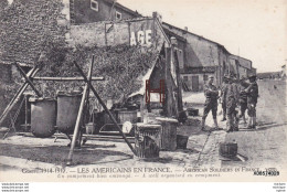CPA Les Americains En France Campement Bien Aménagé   Tres Bon Etat - Guerre 1914-18