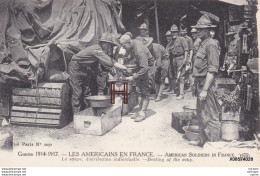 CPA Les Americains En France La Soupe Distribution  Tres Bon Etat - Guerre 1914-18