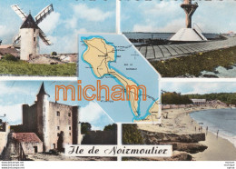 CPSM Petit  Format  9 X 14 Cm  -  85  ILE DE NOIREMOUTIER  Multivues - Ile De Noirmoutier