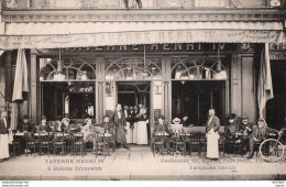 C P A  - 75  -  PARIS  - 1er -  Taverne  Henri Taverne  Henri IV  Restaurant - 21 Rue Du Pont Neuf  -  Belle  Animation - Arrondissement: 01