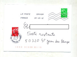 Lettre Flamme Chiffree Poste Restante Saint Jean - Mechanical Postmarks (Advertisement)