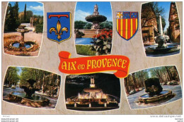 CPSM 13 AIX  MULTIVUE  COULEUR - Aix En Provence
