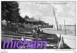 CPA 74 EVIAN  PORT ET DEBARCADERE  ETAT - Evian-les-Bains