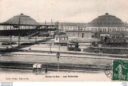C P A 93 NOISY  LE  SEC - Gare -   Les Rotondes - Noisy Le Sec